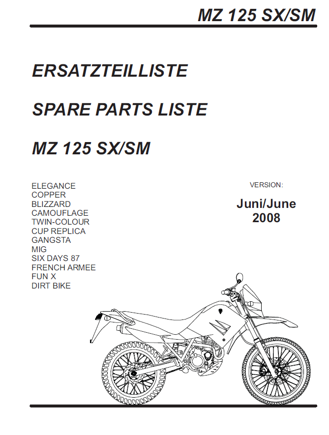 Marke MZ - MZ SX 125 4T