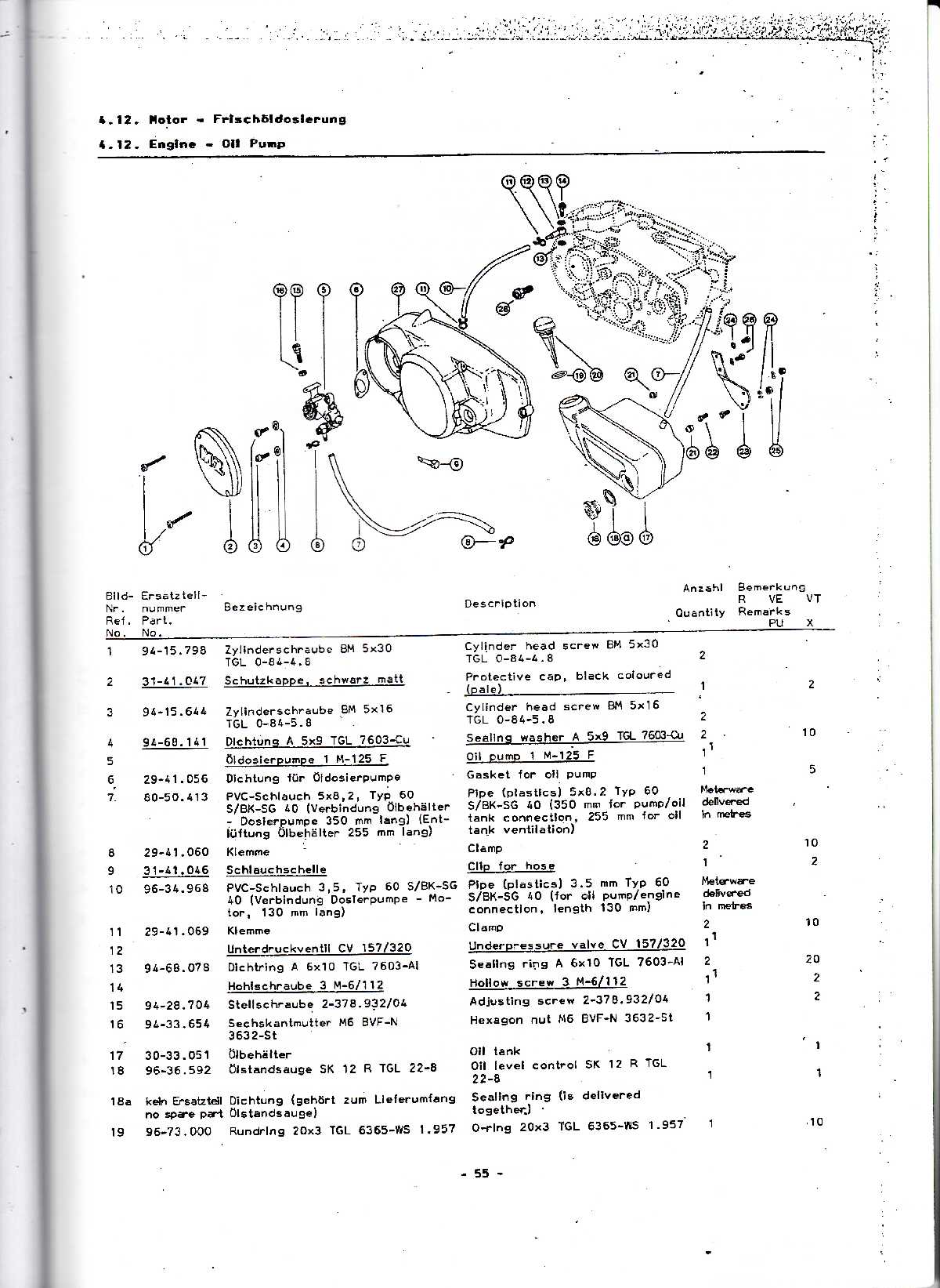 Katalog MZ 150 ETZ, MZ 125 ETZ - 4.12. Engine - Oil Pump