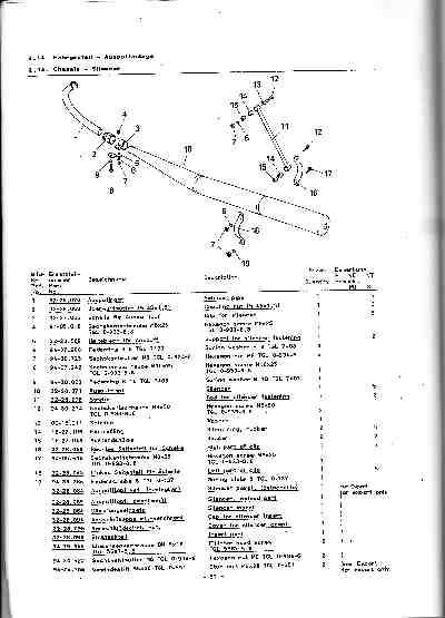 Katalog MZ 150 ETZ, MZ 125 ETZ - 2.14. Chassis - Silencer