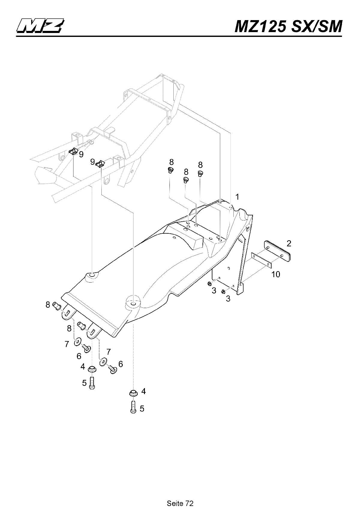 Blechmutter M6-A4K plate nut M6-A4K