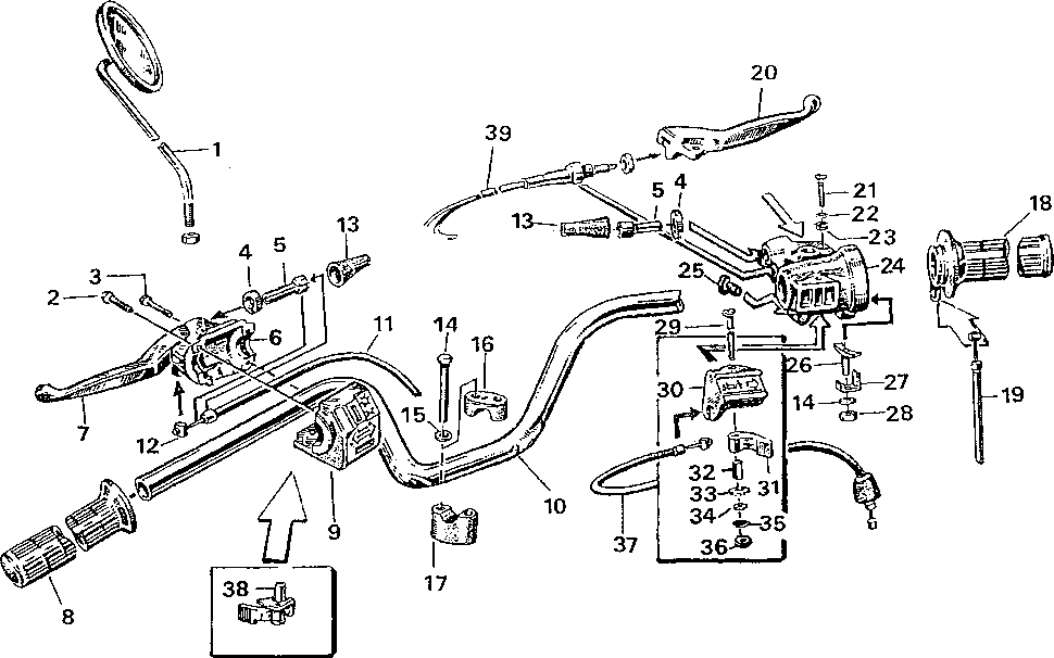 Simson S51 - Handlebars