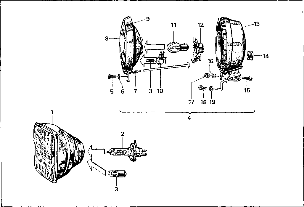 Simson S51 - Scheinwerfer