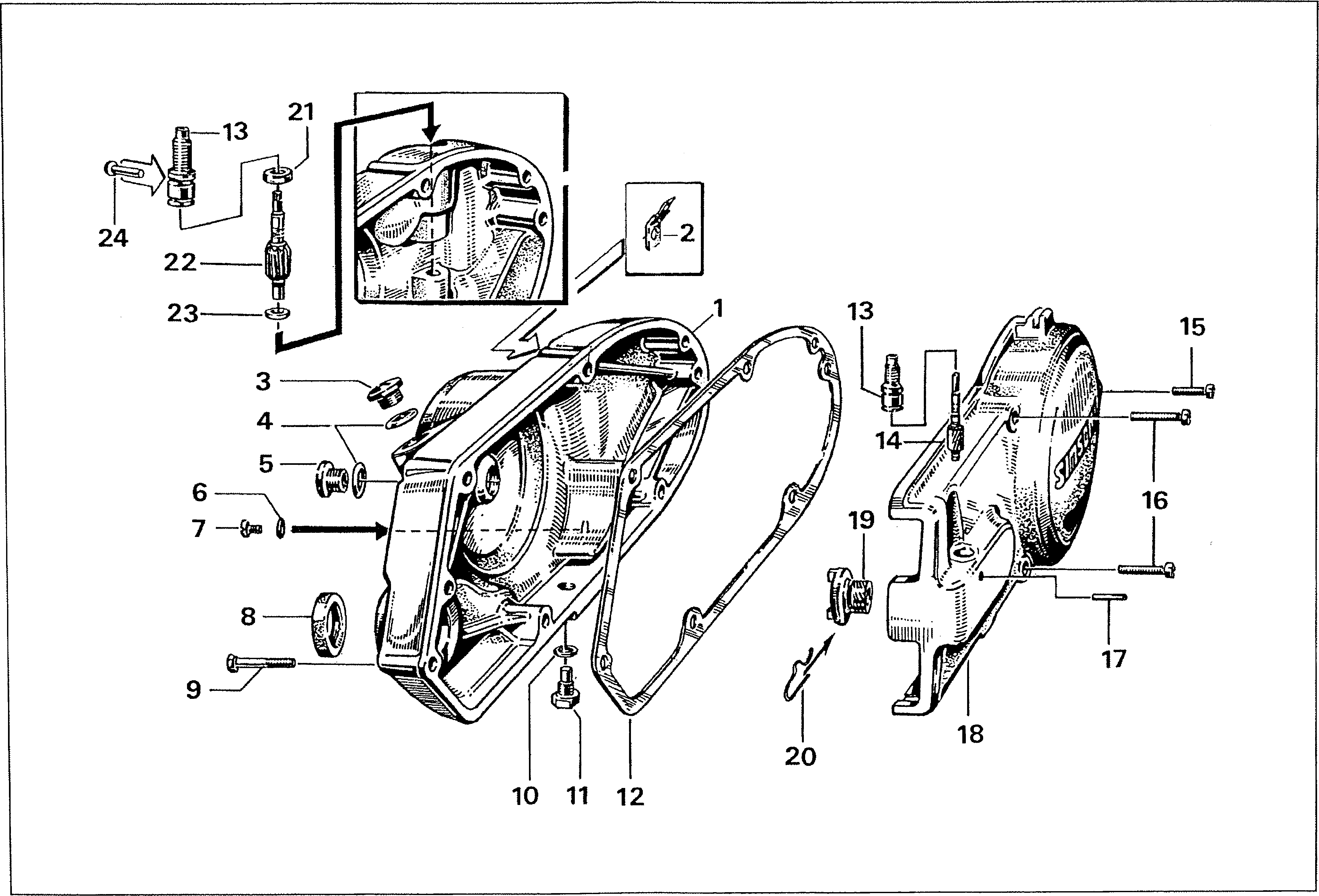 Simson S51 - Víka, kryt motoru