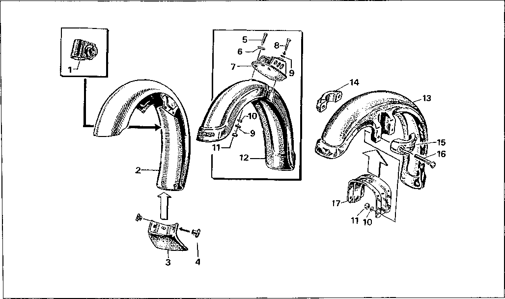 Simson S51 - Kotflügel vorderer