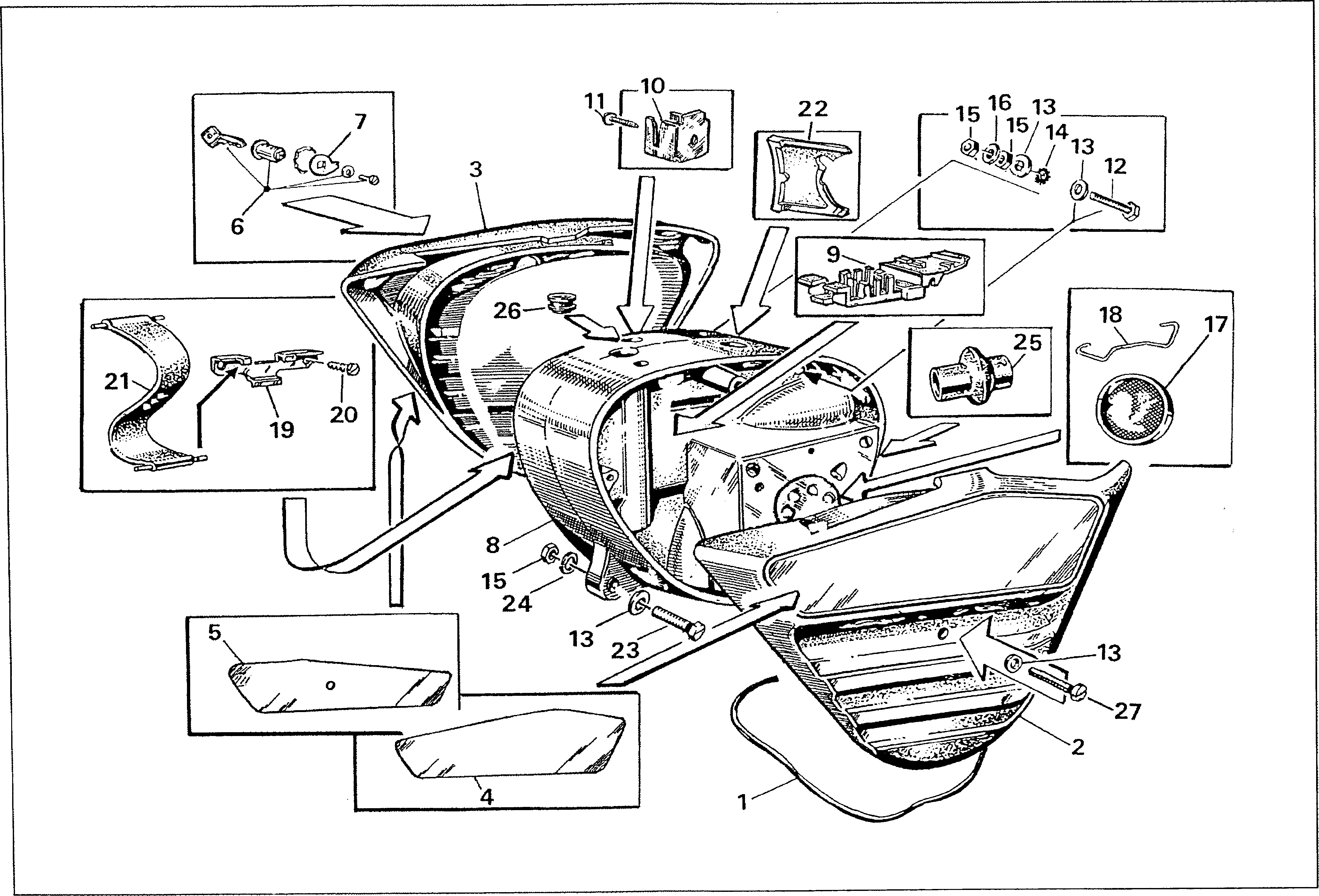 Simson S51 - Fairing under seat