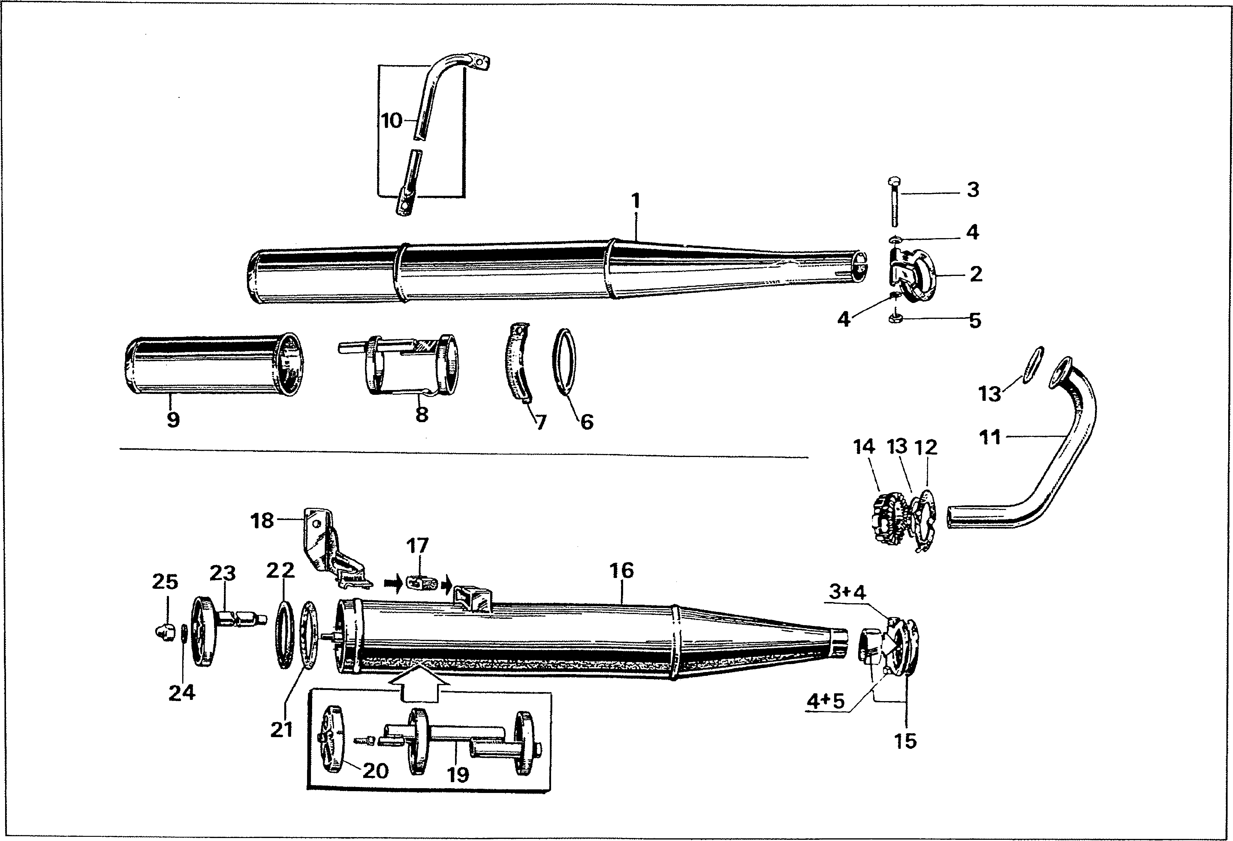 Simson S51 - Abgasanlage — Straßenvariante