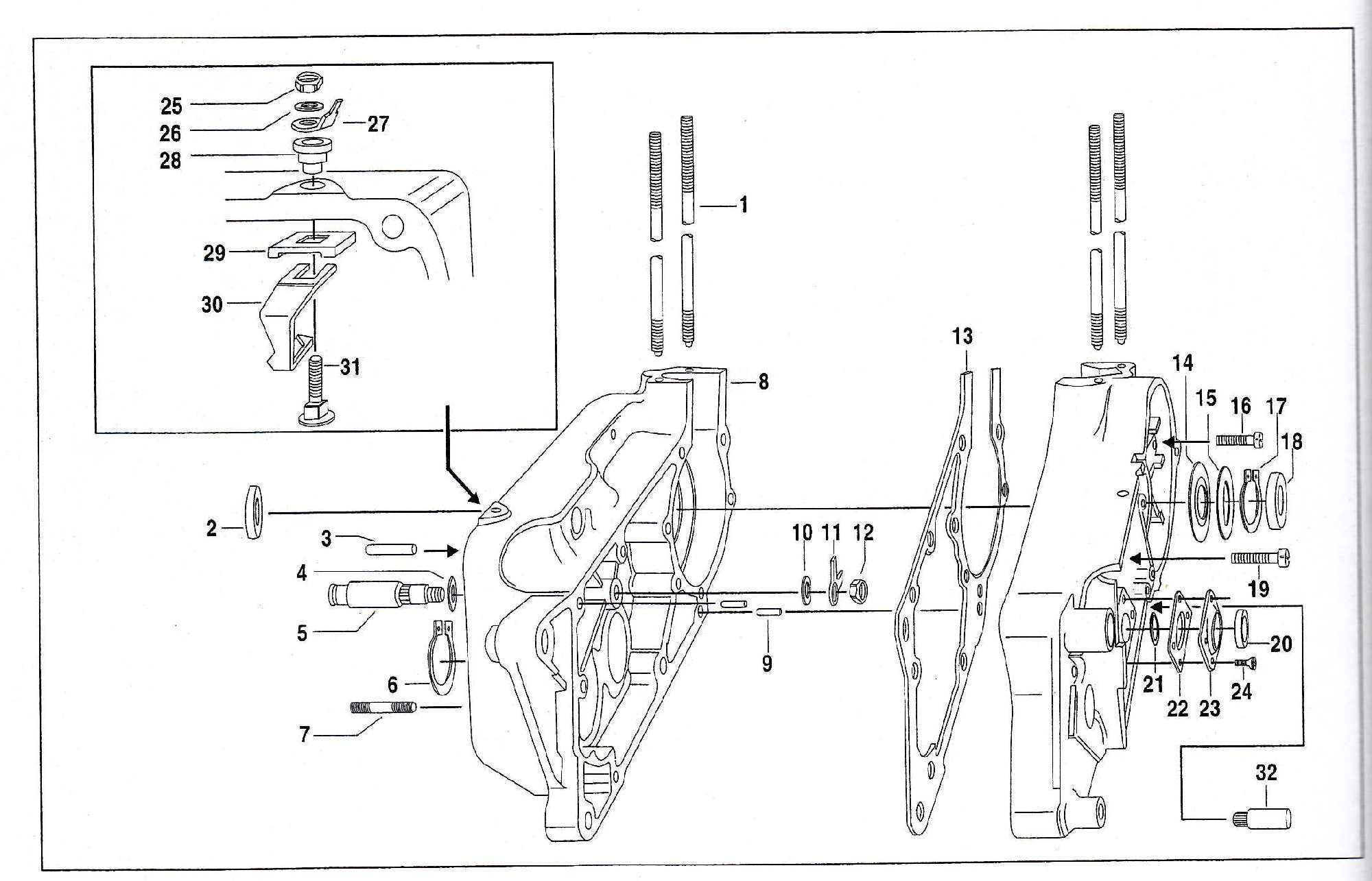 Simson SR50 - Motor und Motorgehäuse