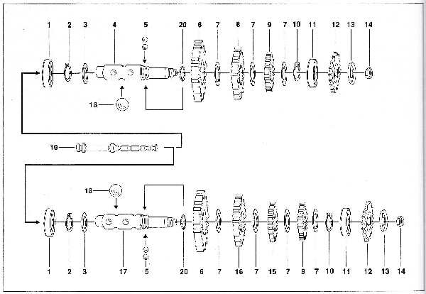 Simson SR50 - Getriebe - Abtriebswelle