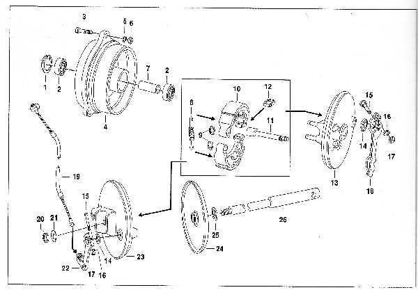 Simson SR50 - Drum brake and hubs