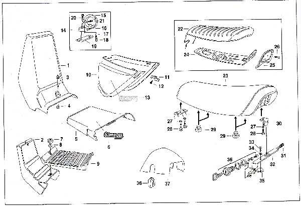 Simson SR50 - Sitzbank und Vekleidungsteile