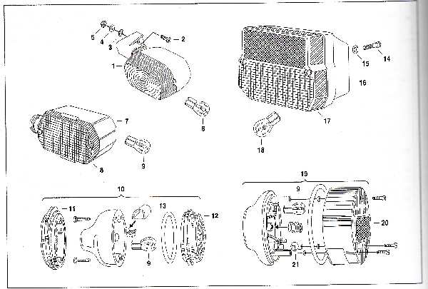 Simson SR50 - Blinkry, zadní světlo