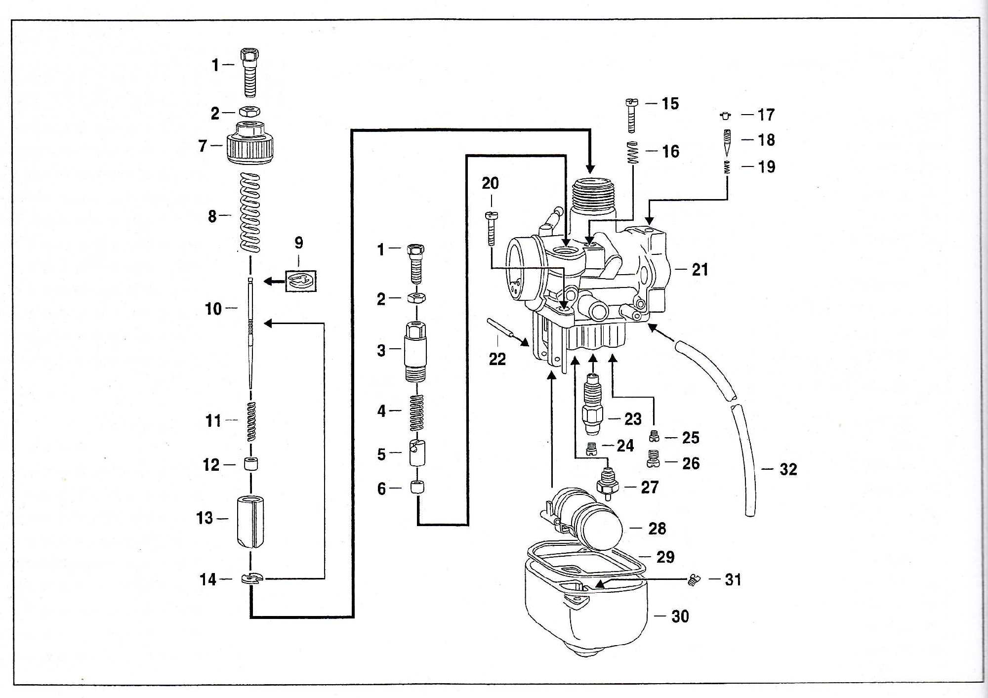 Simson SR50 - Carburettor - type BVF